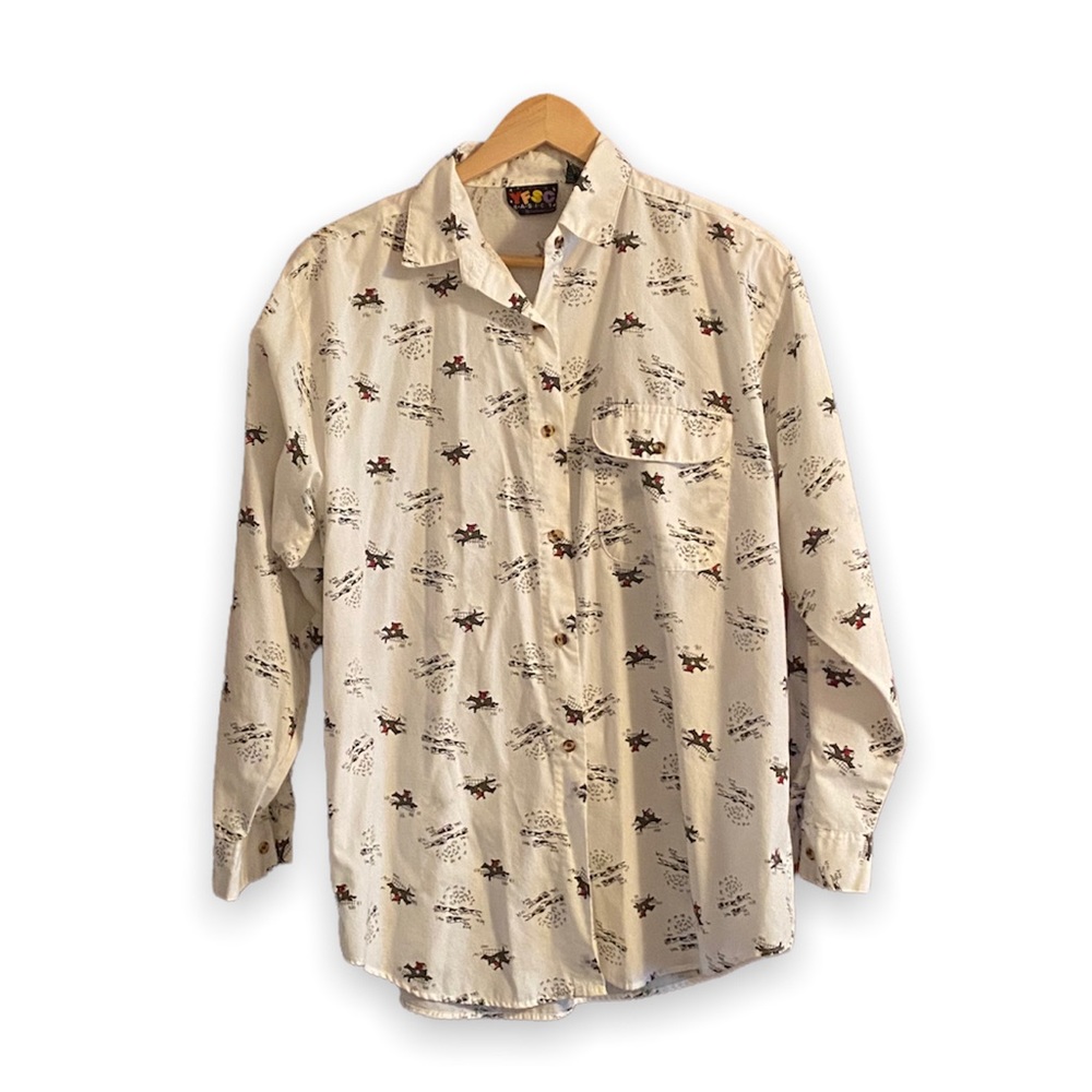 VINTAGE FOX HUNT BUTTON DOWN